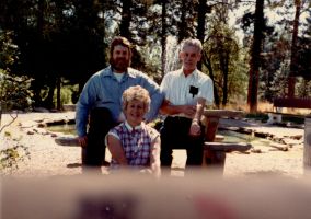 Eddie with parents, Jimmy and Barbara