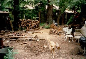 Rust and fire wood