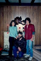 Terri Hansen, Eddie Carney, Steve Christmas at Carney House