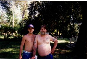 Eddie Carney and Nick Yeager picnic