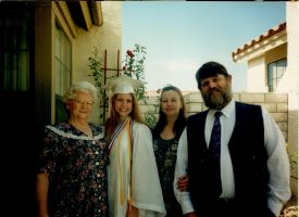 Georgia, Adria, Jonie, Eddie high school graduation