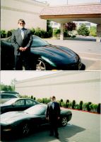 Corvette in a suit, Reno NV Adria UNSOM graduation