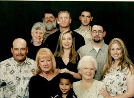 Jackie's husband, Jackie, step son, Adria, Grandma Barbara, Alycia and Todd Hansen, Paul Mathew, Eddie Carney, Eric Kahanaoi