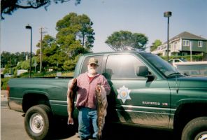 Santa Cruz Harbor Fish and Game checking violations  