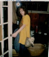 Terri Carney with Rusty puppy 