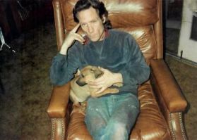 Larry and new puppy