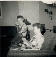 Eddie and maternal great grandma in Shady Grove Arkansas