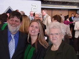 Eddie, Adria, Georgia at medical school graduation